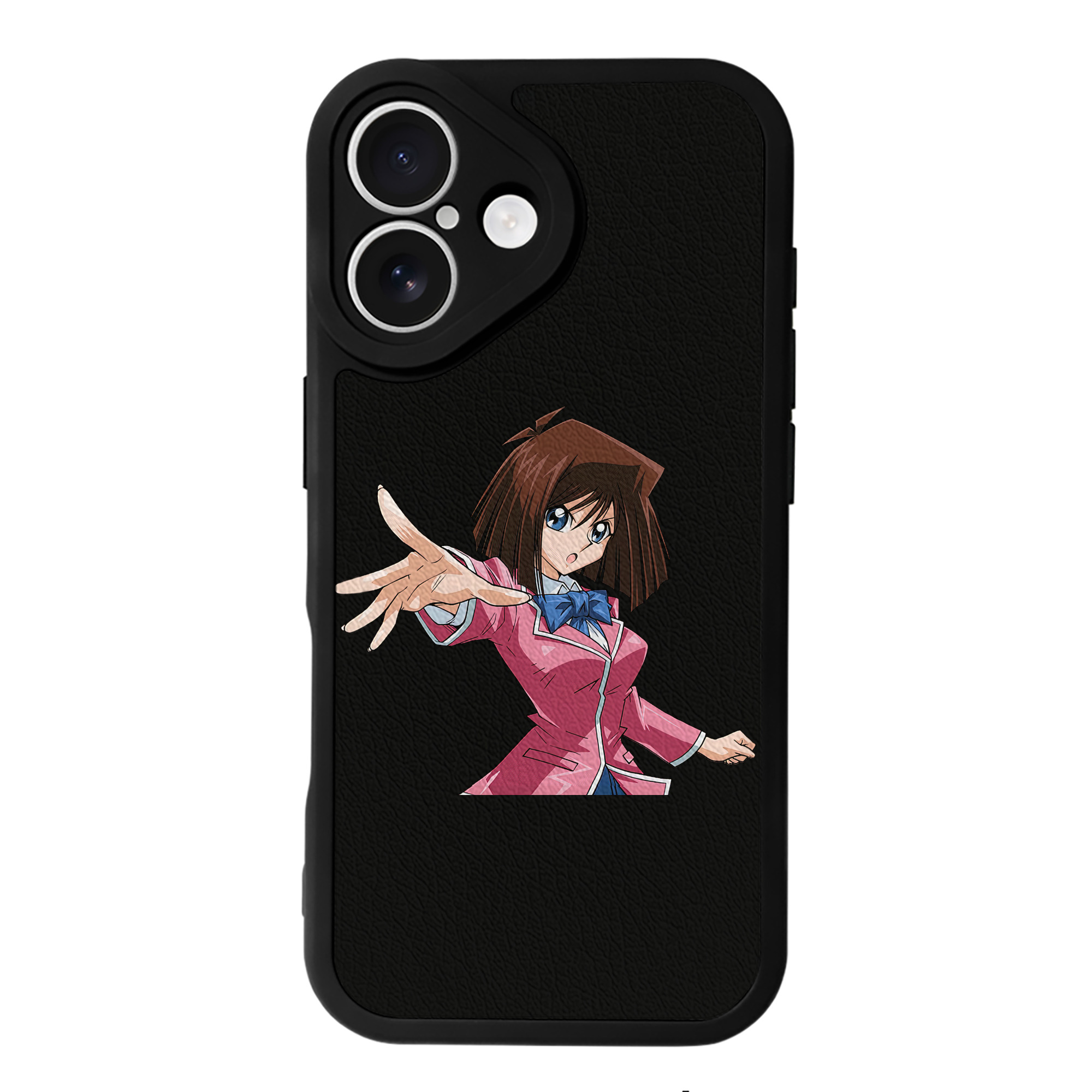（画像用） 遊☆戯☆王 Yu-Gi-Oh! 【iPhone 16シリーズ対応】シリコンスマホケース（レザー調） 材質：シリコン